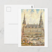 Carte Postale Vintage Aachen Allemagne Rathaus (Devant / Derrière)