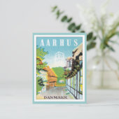 Carte Postale Vintage Aarhus Danemark (Debout devant)