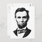 Carte Postale Vintage Abe Lincoln (Devant / Derrière)