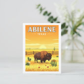 Carte Postale Vintage Abilene Texas (Debout devant)