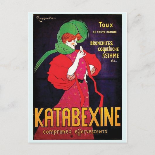 Carte postale Vintage Ad Poster (Devant)