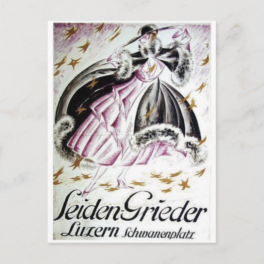Carte postale Vintage Ad Poster (Devant)
