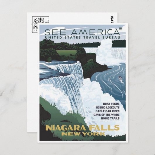 Carte postale Vintage Ad Poster (Devant / Derrière)