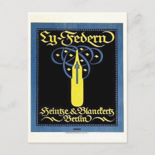 Carte postale Vintage Ad Poster (Devant)