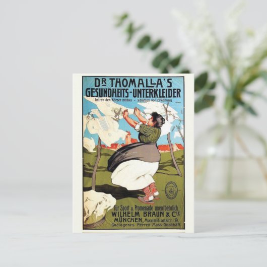 Carte postale Vintage Ad Poster (Debout devant)