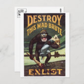 Carte postale Vintage Ad Poster (Devant / Derrière)