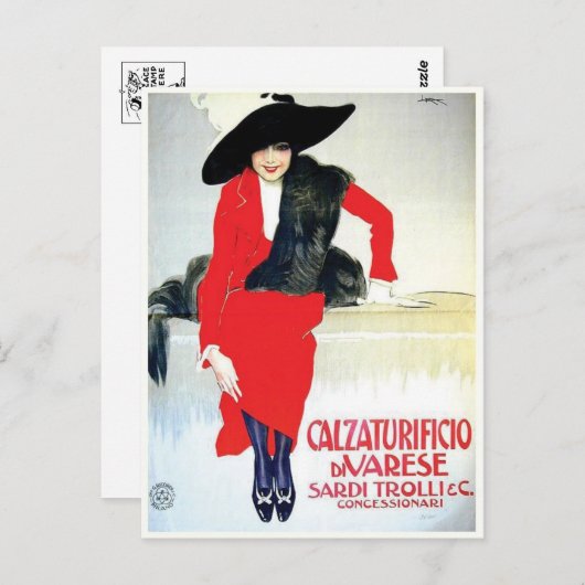 Carte postale Vintage Ad Poster (Devant / Derrière)