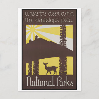 Carte postale Vintage Ad Poster