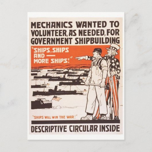 Carte postale Vintage Ad Poster (Devant)
