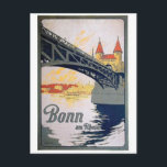 Carte Postale Vintage Ad Poster Postcard<br><div class="desc">Vintage graphic</div>