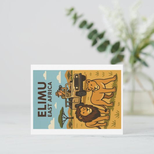 Carte postale vintage - Afrique de l'Est (Debout devant)