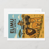 Carte postale vintage - Afrique de l'Est (Devant / Derrière)