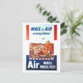 Carte Postale Vintage Air Mail Post Office Advertisement (Debout devant)