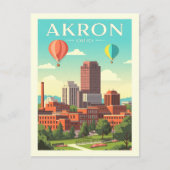 Carte Postale Vintage Akron Ohio (Devant)
