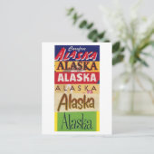 Carte postale vintage Alaska Travel Poster (Debout devant)