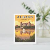 Carte Postale Vintage Albany New York (Debout devant)