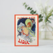 Carte Postale Vintage Alcazar d'été Lidia et (Debout devant)