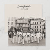 Carte Postale Vintage Algérie Philippeville band, années 1930 (Devant / Derrière)