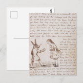 Carte postale vintage Alice au pays des merveilles (Devant / Derrière)