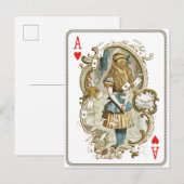 Carte postale vintage Alice au pays des merveilles (Devant / Derrière)