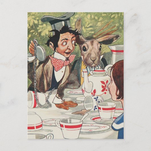 Carte postale vintage Alice au pays des merveilles (Devant)