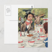 Carte postale vintage Alice et Wonderland (Devant / Derrière)