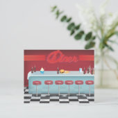 Carte Postale Vintage All American Diner (Debout devant)