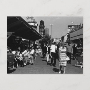 Carte Postale Vintage Allemagne avenue kurfürstendamm Berlin