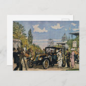 Carte postale vintage allemand automobile (Devant / Derrière)