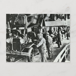 Carte postale vintage allemand automobile