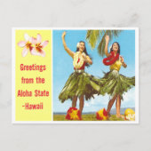 Carte Postale Vintage Aloha (Devant)
