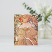 Carte Postale Vintage Alphonse Maria Mucha Art (Debout devant)