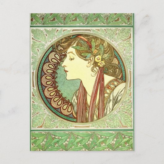 Carte Postale Vintage Alphonse Mucha Laurel GalleryHD (Devant)