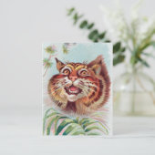 Carte postale vintage américaine Wild Cat (Debout devant)