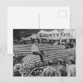 Carte postale vintage American County Fair (Devant / Derrière)