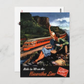 Carte Postale Vintage American Railway, États-Unis - (Devant / Derrière)