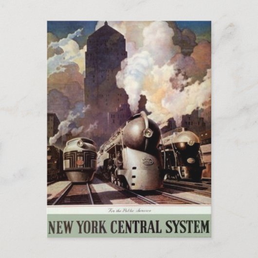 Carte Postale Vintage American Railway, États-Unis - (Devant)