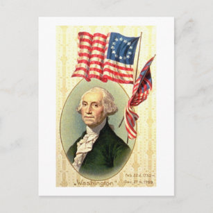 Carte Postale Vintage Americana George Washington (3)