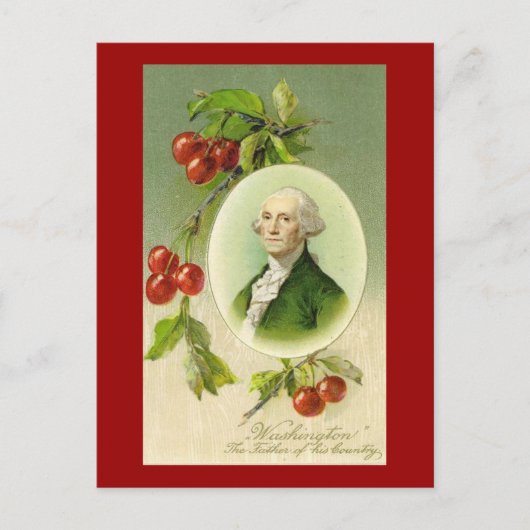 Carte Postale Vintage Americana George Washington (6) (Devant)
