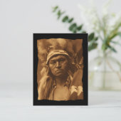 Carte Postale Vintage Amérindien Cayuse Warrior 1910 (Debout devant)