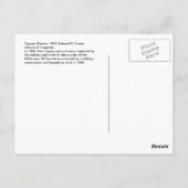 Carte Postale Vintage Amérindien Cayuse Warrior 1910 (Dos)