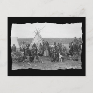 Carte Postale Vintage Amérindien Paiute