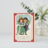 Carte Postale Vintage Ami Platonique Valentines Jour (Debout devant)