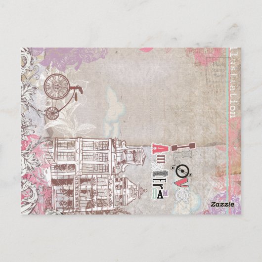 Carte postale vintage Amsterdam (Dos)