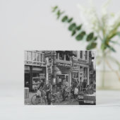 Carte Postale Vintage Amsterdam Holland Bikers (Debout devant)