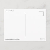 Carte Postale Vintage Amsterdam Holland Bikers (Dos)