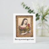 Carte postale Vintage amusante pour le Rooster du (Debout devant)