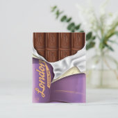 Carte Postale Vintage Anglais Advert Chocolat. (Debout devant)