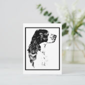 Carte postale vintage Anglais Springer Spaniel (Debout devant)