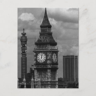 Carte Postale Vintage Angleterre Londres poste tour Big ben
